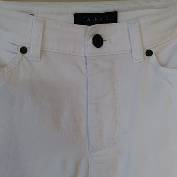 Talbots Curvy Slenderizing Jeans 6 White - Picture 8 of 16
